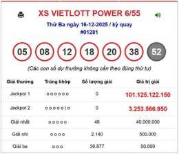 ảnh chụp màn hình dự đoán xổ số power
