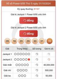 ảnh chụp màn hình dự đoán xổ số vietlott 6/55