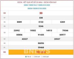 ảnh chụp màn hình kết quả xổ số cà mau ngày 3 tháng 8