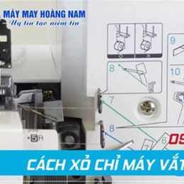 cách xỏ chỉ máy vắt sổ