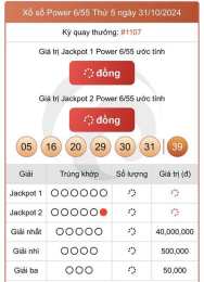 giao diện app dự đoán xổ số vietlott 6/55