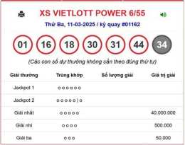 giao diện app kết quả xổ số vietlot hôm nay