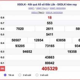 kết quả xổ số đắk lắk ngày 26 tháng 5