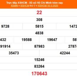 kết quả xổ số hồ chí minh ngày 22 tháng 8