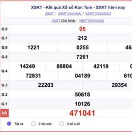 kết quả xổ số kiến thiết tỉnh kon tum