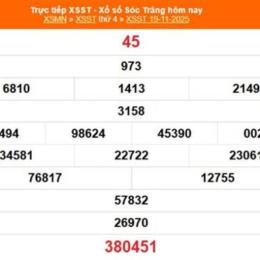 kết quả xổ số sóc trăng ngày 26 tháng 11