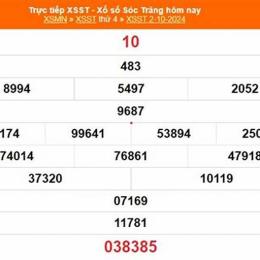kết quả xổ số sóc trăng ngày 5 tháng 11