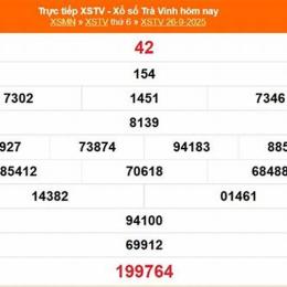 kết quả xổ số trà vinh ngày 26 tháng 6