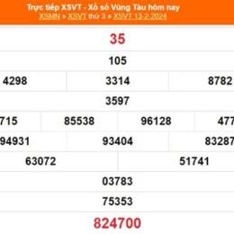 kết quả xổ số vũng tàu ngày 13 tháng 01
