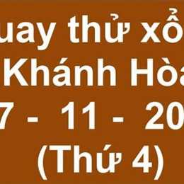 quay thử xổ số khánh hoà