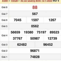 quay thử xổ số quảng bình chiều nay 888
