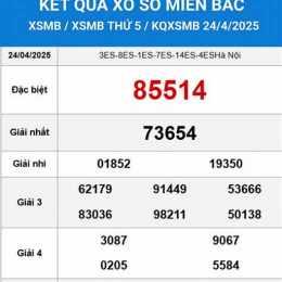 so xo miền bắc thứ 5 hàng tuần
