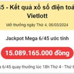 thống kê xổ số vietlott 6/45