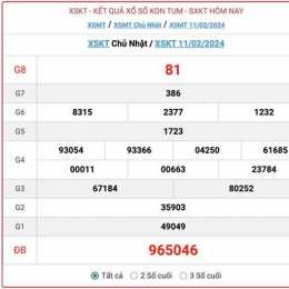 xem kết quả xổ số kon tum hôm nay