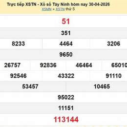 xổ số 30 tây tháng 6