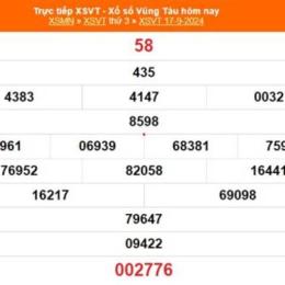 xổ số bà rịa vũng tàu 22 tháng 09