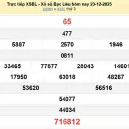 xổ số bạc liêu ngày 13 tháng 01 năm 2006