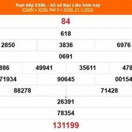 xổ số bạc liêu ngày 7 tháng 3