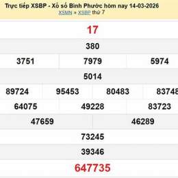 xổ số bình phước ngày 14 tháng 03 năm 2006