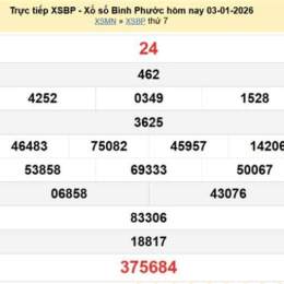 xổ số bình phước ngày 31 tháng 01 năm 2026