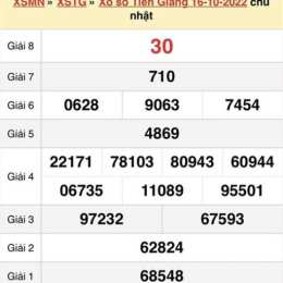 xổ số chủ nhật đài tiền giang