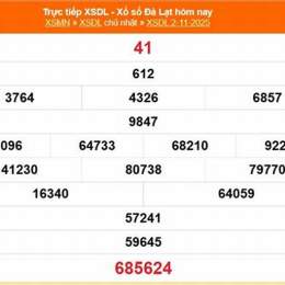 xổ số đà lạt 23/11