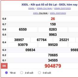 xổ số đà lạt 30 ngày gần nhất