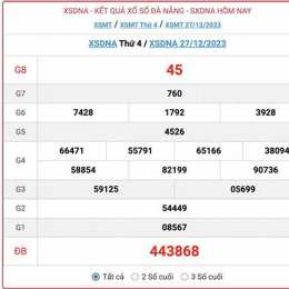 xổ số đà nẵng 27 tháng 5