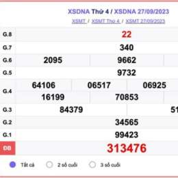 xổ số đà nẵng ngày 27 tháng 09