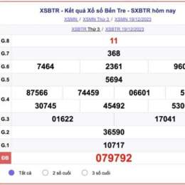 xổ số đài bến tre thứ ba