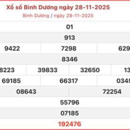 xổ số đài bình dương chiều nay