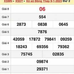 xổ số đài đồng tháp ngày nay