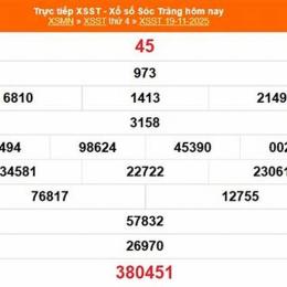 xổ số đài sóc trăng ngày 26 tháng 11