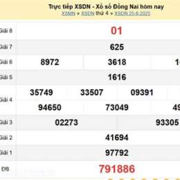 xổ số đồng nai ngày 25 tháng 03 năm 2006