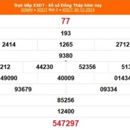 xổ số đồng tháp 1 tây tháng 12