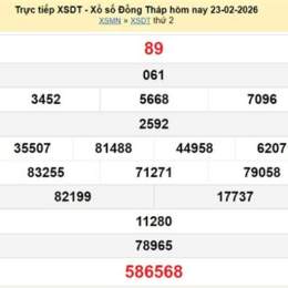 xổ số đồng tháp ngày 23 tháng 2 năm 2006