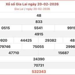 xổ số gia lai 20/2