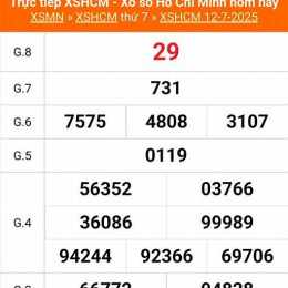xổ số hồ chí minh thứ bảy tuần trước