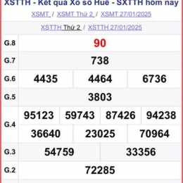xổ số huế ngày 27 tháng 04