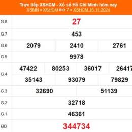 xổ số kiến thiết hồ chí minh ngày 1 tháng 11