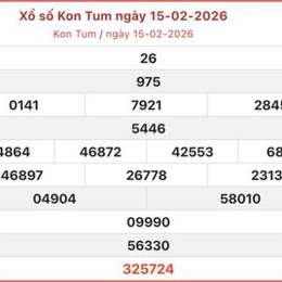 xổ số kiến thiết kon tum ngày 15 tháng 02