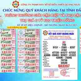 xổ số kiến thiết quảng ngãi ngày 1 tháng 8