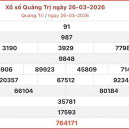 xổ số kiến thiết quảng trị ngày 26 tháng 2