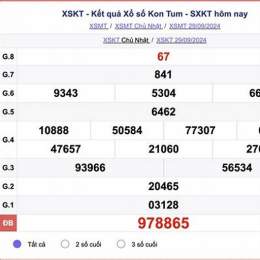 xổ số kiến thiết tỉnh kon tum hôm nay