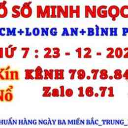 xổ số minh ngọc ngày 23 tháng 10