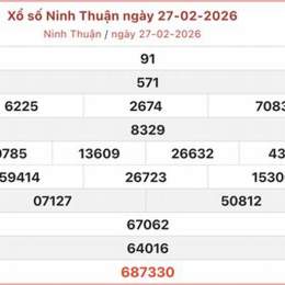 xổ số ninh thuận 27 tháng 03