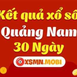 xổ số quảng nam 30 tháng 12