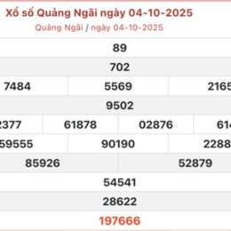 xổ số quảng ngãi 11 tháng 10