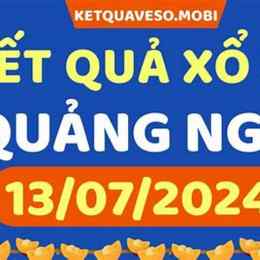 xổ số quảng ngãi 13 tháng 6