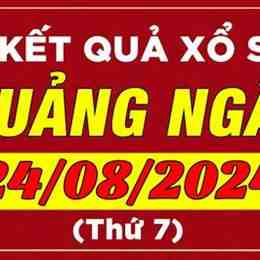 xổ số quảng ngãi 24 tháng 01